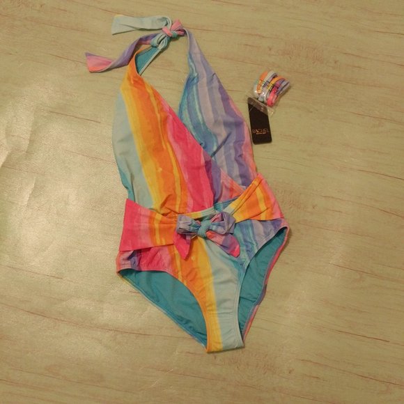 RACHEL Rachel Roy Wrap Front Swimsuit Small NWT - Picture 5 of 12